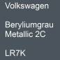 Preview: Volkswagen, Beryliumgrau Metallic 2C, LR7K.